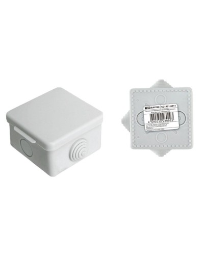 Коробка ОП 65х65х50мм, крышка, IP54, 4вх (SQ1401-0511). Распаячная коробка. TDM ЕLECTRIC в Черкесске