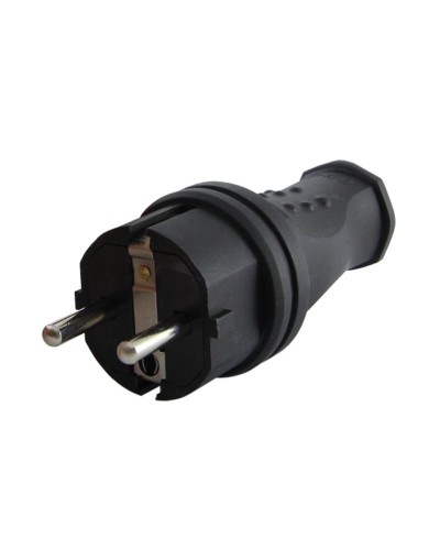 Вилка прямая 2Р+РЕ 16А 250В IP44 (SQ0612-0031). Вилка прямая каучук. TDM ЕLECTRIC в Черкесске