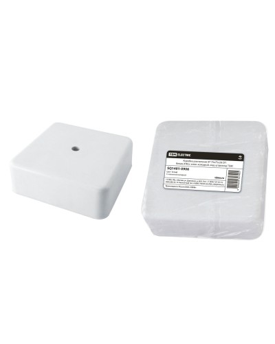 Коробка КР 75х75х28 ОП белая, IP40, с клеммной колодкой (SQ1401-0906). Распаячная коробка. TDM ЕLECTRIC в Черкесске