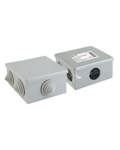 Распаячная коробка ОП 80х80х40мм, крышка, IP44, 6 вх. TDM (SQ1401-1235). Распаячная коробка ОП. TDM ЕLECTRIC в Черкесске