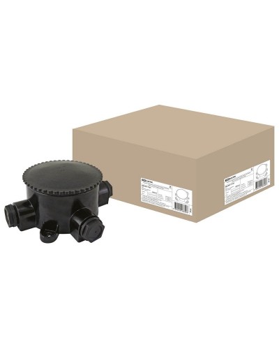 КЭМ 2-660-3 ОП D95мм IP65, 3-х рожковая (карболит) TDM (SQ1401-1101). Коробка электромонтажная. TDM ЕLECTRIC в Черкесске