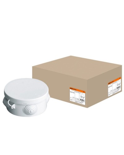 Коробка ОП D85х40мм, крышка, IP54, 4вх. (SQ1401-0502). Распаячная коробка. TDM ЕLECTRIC в Черкесске
