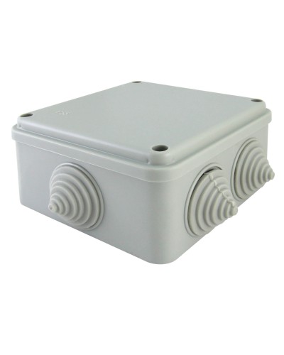 Коробка ОП 100х100х50мм, крышка на винтах, IP55, 6 вх. (SQ1401-1234). Распаячная коробка. TDM ЕLECTRIC в Черкесске
