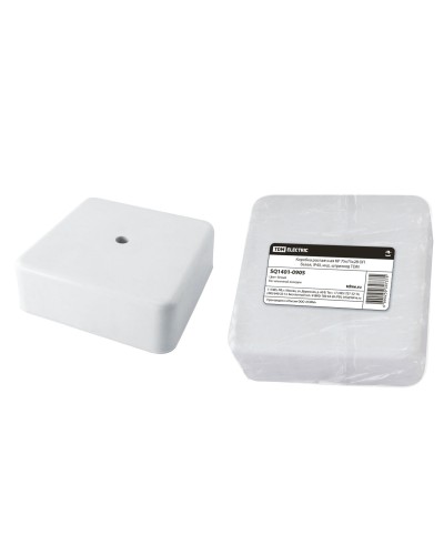 Коробка КР 75х75х28 ОП белая, IP40 (SQ1401-0905). Распаячная коробка. TDM ЕLECTRIC в Черкесске