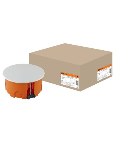 Распаячная коробка СП D80х40мм, крышка, пл. лапки, IP20, TDM (SQ1403-1025). Распаячная коробка СП. TDM ЕLECTRIC в Черкесске