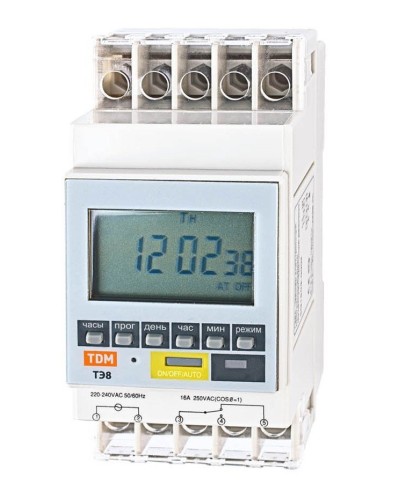 ТЭ8A-1мин/7дн-8on/off-16А-DIN TDM (SQ1503-0002). Таймер электронный. TDM ЕLECTRIC в Черкесске