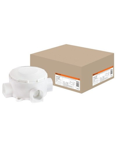 Распаячная коробка ОП D80х35мм, IP42, 3-х рожковая, белая TDM (SQ1401-4004). Распаячная коробка ОП. TDM ЕLECTRIC в Черкесске