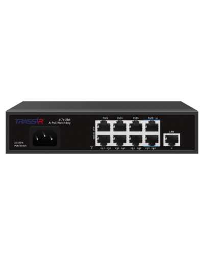 TR-NS1109-120-8PoE. Коммутатор с PoE. Trassir в Черкесске