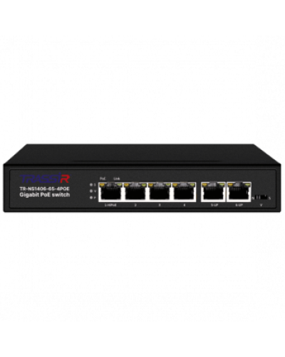TR-NS1406-65-4POE. Коммутатор с PoE. Trassir в Черкесске