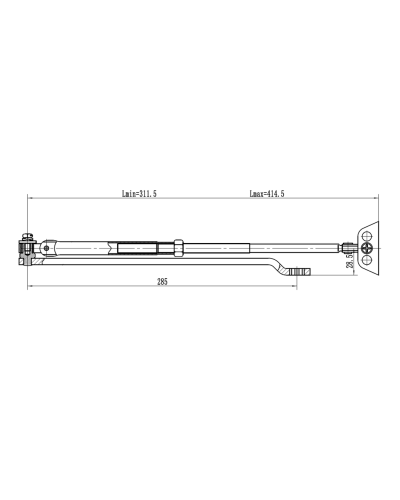 Рычаг-503 LONG. Рычаг удлиненный для доводчиков. VIZIT в Черкесске
