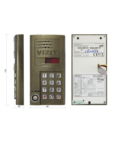 БВД-SM101T. Вызывная панель аудиодомофона. VIZIT в Черкесске