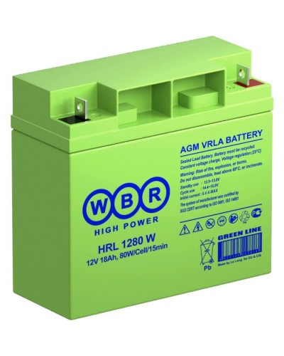 WBR HRL1280W. Аккумулятор герметичный свинцово-кислотный. WBR в Черкесске