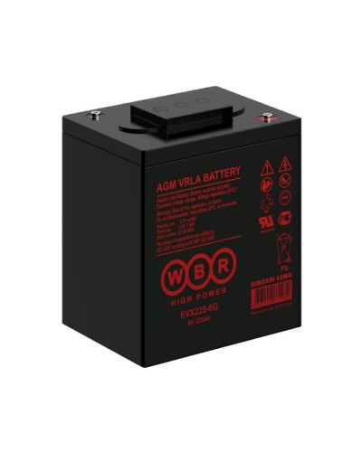 WBR EVX225-6G. Аккумулятор герметичный свинцово-кислотный. WBR в Черкесске