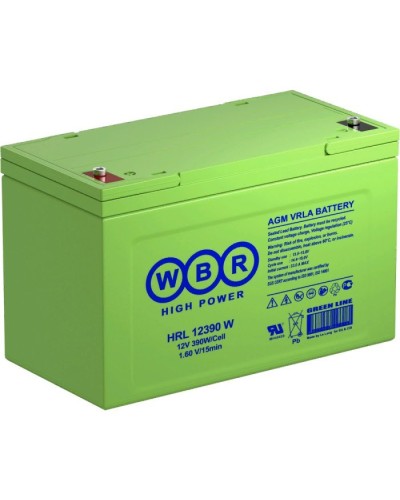 WBR HRL12390W. Аккумулятор герметичный свинцово-кислотный. WBR в Черкесске