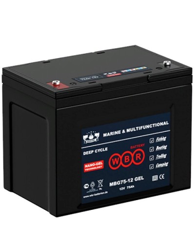WBR MBG75-12. Аккумулятор герметичный свинцово-кислотный. WBR в Черкесске