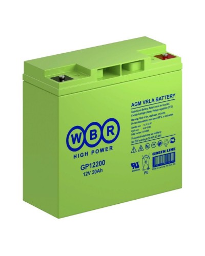 WBR GP12200. Аккумулятор герметичный свинцово-кислотный. WBR в Черкесске