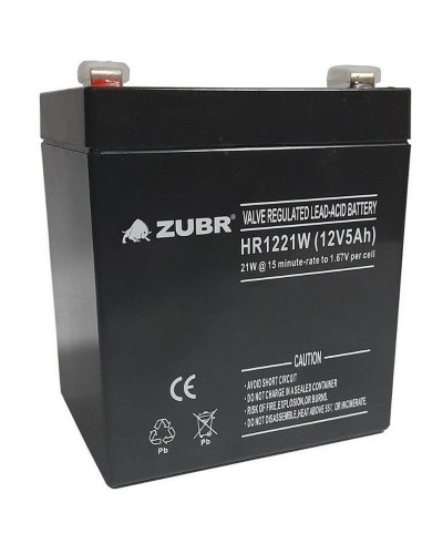 ZUBR HR 1221W (12V, 5Ah). Аккумулятор герметичный свинцово-кислотный. ZUBR в Черкесске