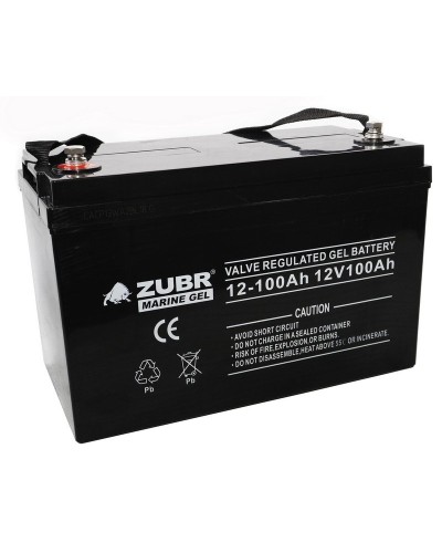 ZUBR MARINE GEL NPG 12-100 (12V, 100Ah). Аккумулятор герметичный свинцово-кислотный. ZUBR в Черкесске