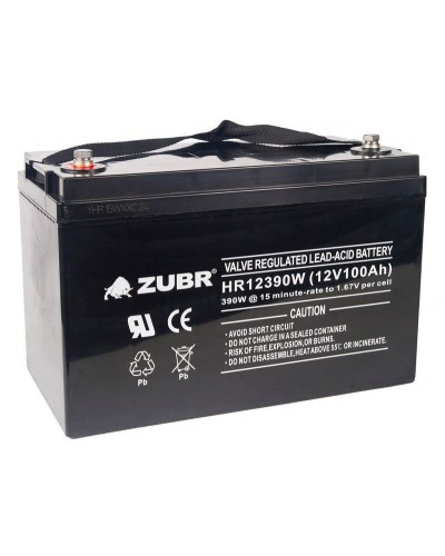 ZUBR HR 12390W (12V, 110Ah). Аккумулятор герметичный свинцово-кислотный. ZUBR в Черкесске