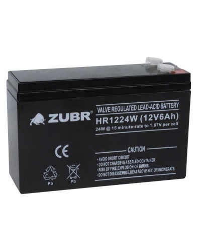 ZUBR HR 1224W (12V, 6Ah). Аккумулятор герметичный свинцово-кислотный. ZUBR в Черкесске