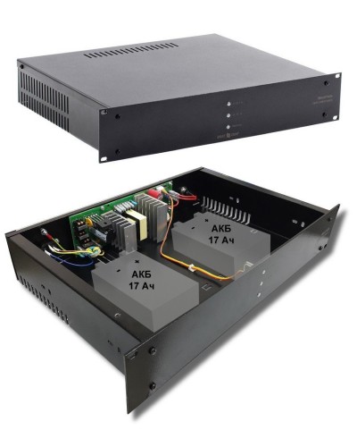 СКАТ-1200И7 RACK (СКАТ ИБП-12/5-2x17-RACK) (2142). Источник вторичного электропитания резервированный. Бастион в Черкесске