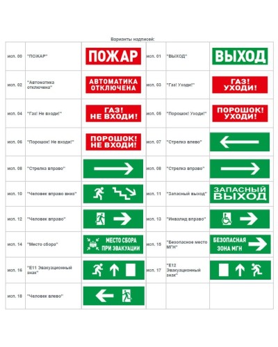 С2000-ОСТ исп.11 Запасный выход. Оповещатель световой адресный. Болид в Черкесске
