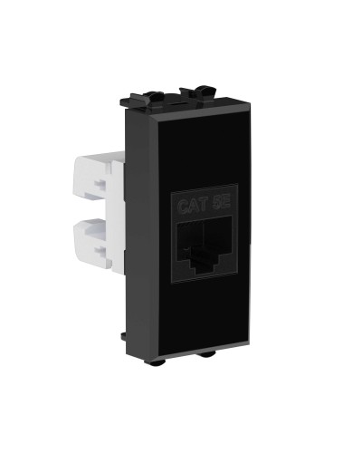 Розетка RJ-45, кат.5E, Avanti, 1 модуль, черный квадрат (4402661): Розетка компьютерная модульная в Черкесске