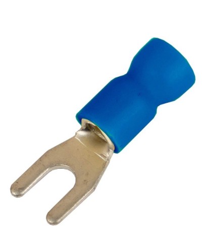 Наконечник вилочный НВИ 1,5-2,5 М6 (D6,4мм) (100 шт) (2B16P-EE-PVC). Наконечник вилочный с изолированным фланцем ПВХ. ДКС в Черкесске
