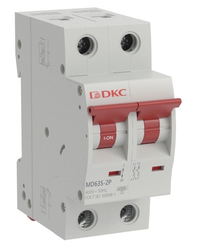 YON max MD63S 2P 40А 4,5кА C (MD63S-2PC40). Автоматический выключатель. ДКС в Черкесске