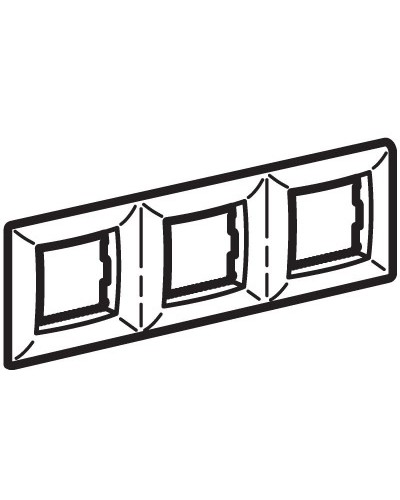 Рамка на 2+2+2 модуля (трехместная), слон. кость (75013O): Рамка трехместная, Brava в Черкесске