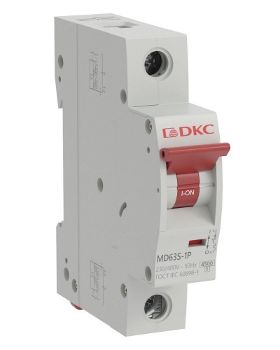 YON max MD63S 1P 25А 4,5кА C (MD63S-1PC25). Автоматический выключатель. ДКС в Черкесске