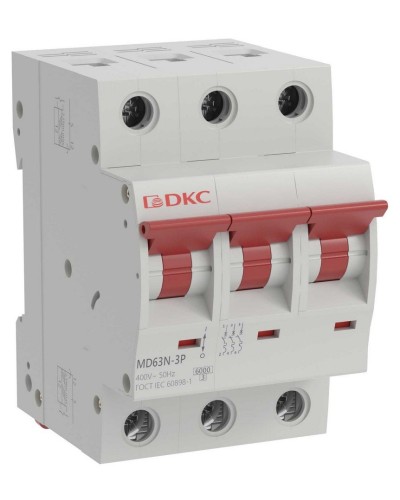 YON max MD63N 3P 32А 6кА C (MD63N-3PC32). Автоматический выключатель. ДКС в Черкесске