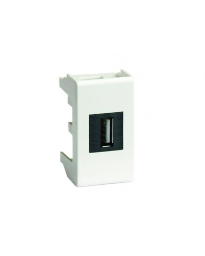 Розетка USB 2.0 Brava 1 модуль слоновая кость (75200S): Розетка USB в Черкесске