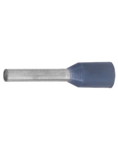 Наконечник-гильза НШВИ 0.75-12, серый (100 шт) (IF0.75-12GR). Наконечник-гильза с изолированным фланцем. ДКС в Черкесске