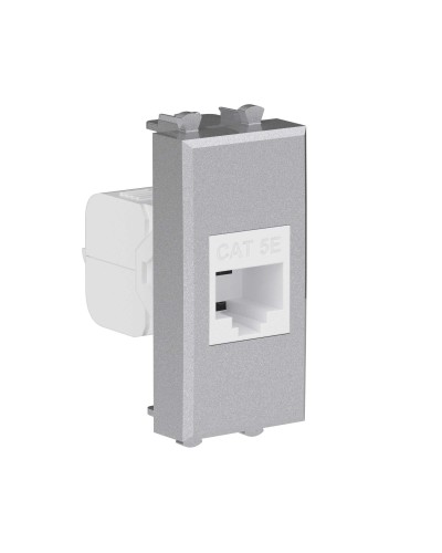 Розетка RJ-45, кат.5E, Avanti, 1 модуль, закаленная сталь (4404661): Розетка компьютерная модульная в Черкесске