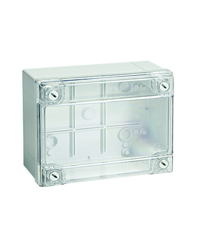Коробка ответвительная с гладкими стенками, IP56, 380х300х120 (54420). Коробка ответвительная с гладкими стенками и прозрачной крышкой. ДКС в Черкесске