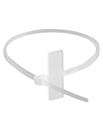 Хомут 2,5x110 белый (100шт) (252110SR-M): Хомут маркировочный, горизонтальная табличка под замком 20x9 в Черкесске