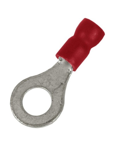 Наконечник НКИ 0,25-1,5 М8 (D8,4мм) с отверстием под винт (100 шт) (2A8P-EE-PVC). Наконечник с отверстием под винт и изолированным фланцем ПВХ. ДКС в Черкесске