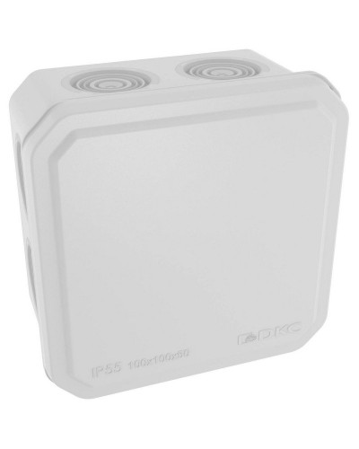 Коробка ответвительная с кабельными вводами IP55, 100х100х50 (53800). Коробка ответвительная. ДКС в Черкесске