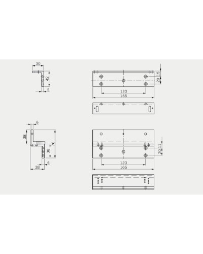 L+Z кронштейн для EMC 1200 ALH. L+Z кронштейн для EMC 1200 ALH. dormakaba в Черкесске