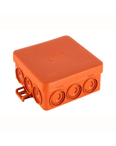 Коробка JBL085 85х85х38, 12 вых., 6P (0,15-6мм²) (43855HF): Коробка монтажная, огнестойкая, без галогена в Черкесске