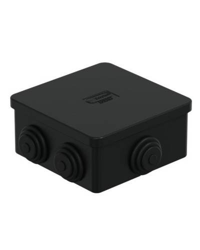 Коробка JBS080 85х85х40, 6 вых, IP44, черная (44006BL-1). Коробка монтажная. Экопласт в Черкесске