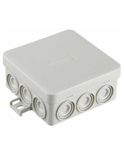 Коробка JBL085 85х85х38, 12 вых., 6P (0,15-4мм²) серая (43655HF-GR). Коробка монтажная, огнестойкая, без галогена. Экопласт в Черкесске