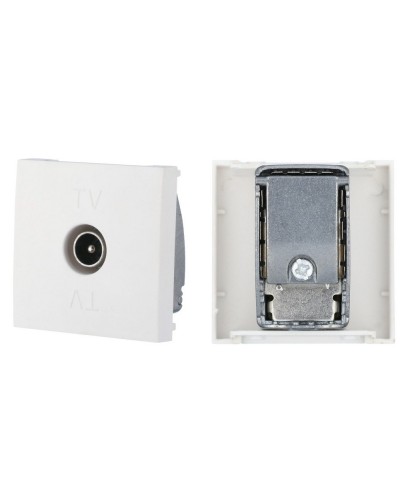Розетка TV оконечная, белый LK45 (852104). Розетка TV. Экопласт в Черкесске