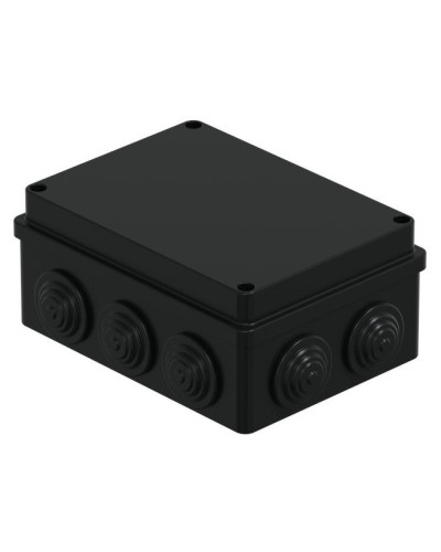 Коробка JBS150 150х110х70, 10 вых., IP55, черная (44009BL-1). Коробка монтажная. Экопласт в Черкесске