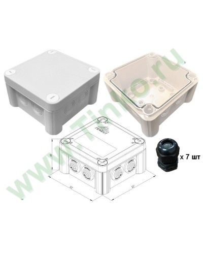КМ-1212(П)-IP66(П6-12). Коробка монтажная. Гефест в Черкесске