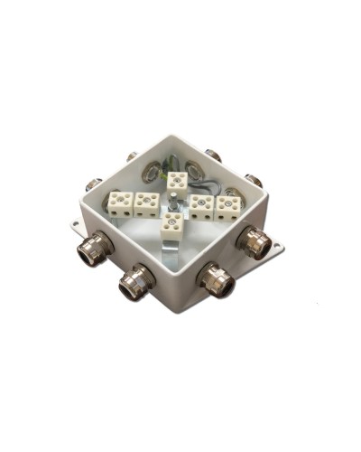 КМ-О (12к*6,0)-IP66-120х120, шесть вводов: Коробка монтажная огнестойкая в Черкесске