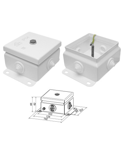 КМ IP55-1010 (без DIN рейки). Коробка монтажная электротехническая. Гефест в Черкесске