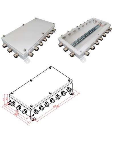 КМ IP66-2040. Коробка монтажная электротехническая. Гефест в Черкесске