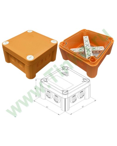 КМ-О-1212(П)(18к)-IP55: Коробка монтажная огнестойкая в Черкесске